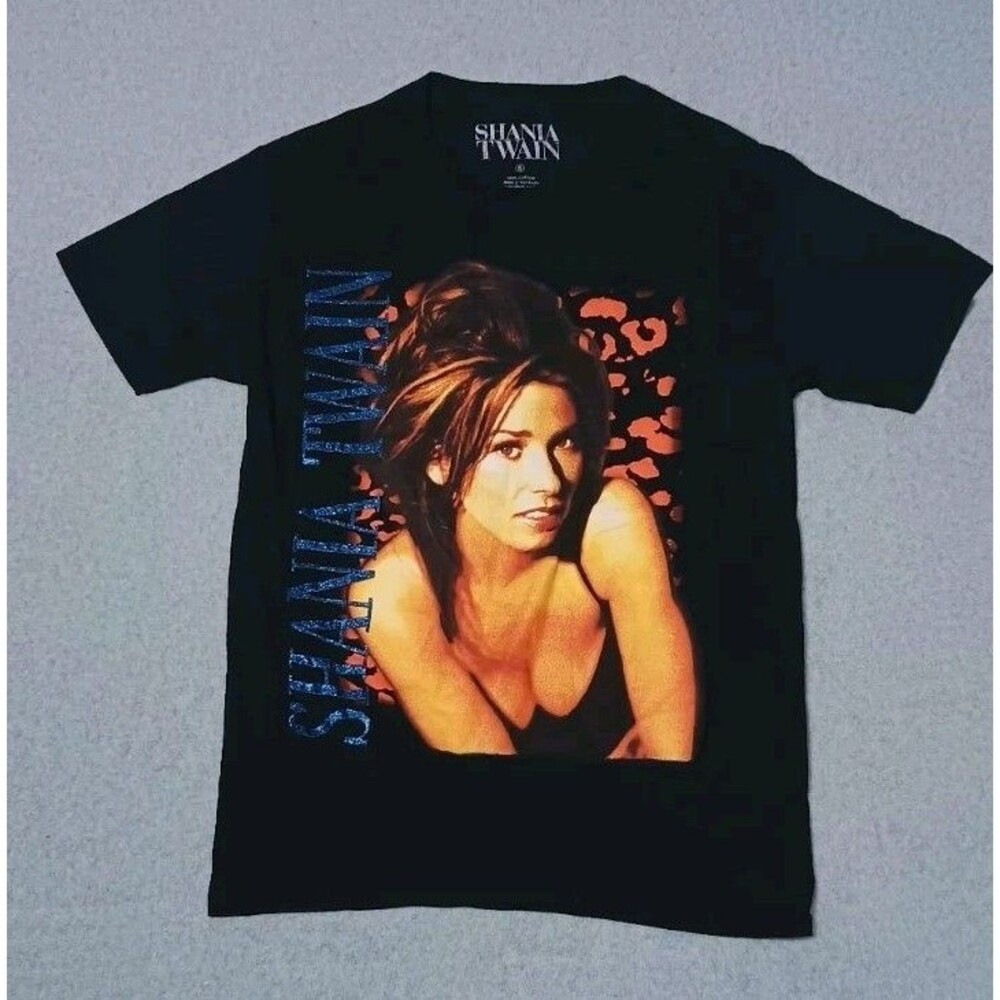 Shania Twain Wild And Wicked Graphic Tee Mans S Black Country Music Concert Band